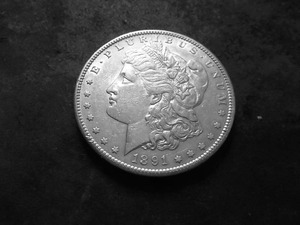 1891 S Morgan Silver Dollar