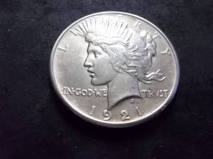 1921 Peace Silver Dollar