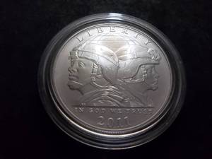 2011 Liberty Silver Comemmorative One Dollar Coin