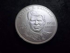 1998 Robert F. Kennedy Silver One Dollar Comemmorative Coin