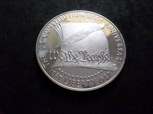 1987 We The People 200 Year Anniversary Constitution One Dollar Silver Proof Coin