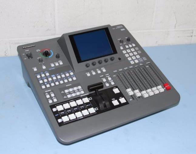 lot 6 image: Panasonic AG-MX70 8-Input Pro Audio  Video Digital Mixer & Switcher with LCD Panel & Joystick Control