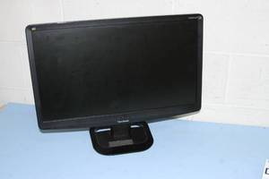 lot 29 image: ViewSonic VA2333-LED 23 Full HD 1080p Widescreen Computer Monitor w Stand