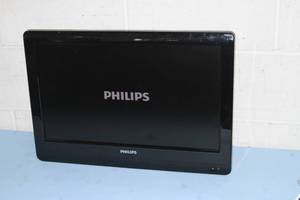 lot 30 image: Philips 720p Widescreen 22 TV  Computer  Display  Monitor with HDMI Connection