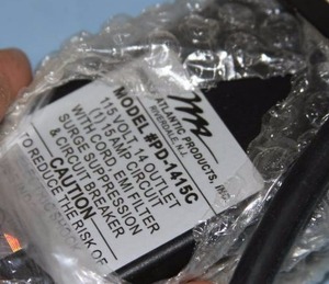 lot 56 image: New Middle Atlantic 14 Outlet Single 15 Amp Circuit Surge Protection Power Strip - Model PD-1415C