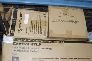 lot 79 image: 8 Shelf Lot of Miscellaneous Pro Audio Speakers - JBL, Tannoy, QSC & More Many New