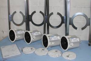lot 107 image: Four (4) QSC 4 2-Way Pro Audio Acoustic Design Ceiling Speakers