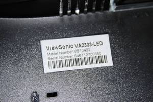 lot 108 image: ViewSonic VA2333-LED 23 Full HD 1080p Widescreen Computer Monitor w Stand