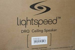lot 63 image: New PAIR of LightSpeed DRQ Pro Audio Ceiling Speakers