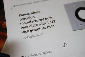 lot 113 image: New Lot of 60 Liberty Panel Crafters Precision Bulk Wire Plate with 1.5 Grommet