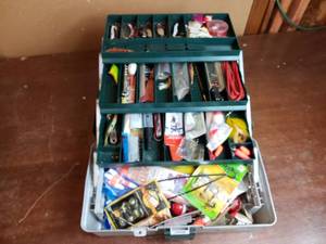 lot 37 image: Tackle Box Full of Fishing Gear
