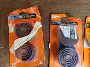 lot 45 image: Black and Brown Rubber Chair Tips and Caps