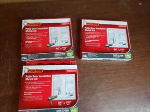 lot 48 image: 3 Packages of Patio Door Insulation Shrink Plastic
