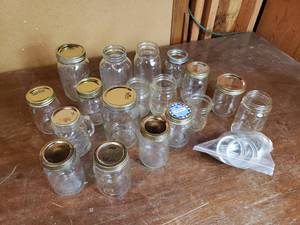 lot 104 image: Variety Box of Canning Jars and Rings