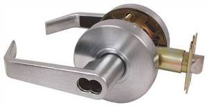 lot 812 image: 4 - Us Lock 2060 Storeroom Lever Monterey 2-38 Less IC Dull Chrome (D26) U015946