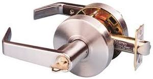 lot 818 image: 4 - Us Lock 2050 Series Classroom Lever Monterey 2-38 Backset SC1 Dull Chrome  u015905