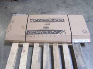 lot 306 image: Gordon Cellar 45 in. W x 57 in. H Primed Red Steel Cellar Door CD1