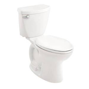 lot 122 image: American Standard Cadet 3 Right Height Complete 2-piece 1.28 GPF Single Flush Elongated Toilet for 10 in. Rough in White, 3378AB128ST.020 - Missing Tank Lid, Ring and Hardware, Includes seat.