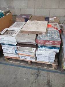 lot 133 image: WHOLESALE MIXED PALLET OF MISCELLANEOUS FLOOR AND WALL TILE