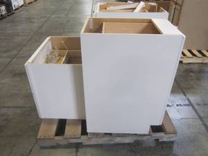 lot 210 image: WHOLESALE MIXED PALLET OF CABINETS