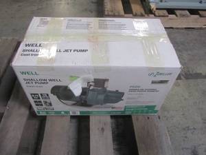 lot 217 image: Zoeller 0.75-HPCast Iron Shallow Well Jet Pump