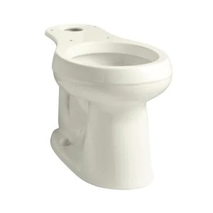 lot 851 image: KOHLER Cimarron White Round Chair Height Toilet Bowl 4829-0 - Bowl Only.