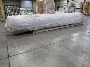 lot 429 image: Cut Roll of Brown Carpet, Approximately 12 X 100 With about a 18 of Level Loop Pile, No Backing