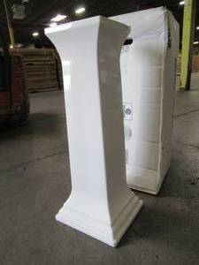 lot 866 image: Kohler Memoirs Lavatory Ceramic Pedestal in White, K-2267-0