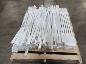 lot 329 image: Pallet of close to 100 L.J. Smith Stair Systems 34-in White Stair Baluster LWM-5141-PR 34