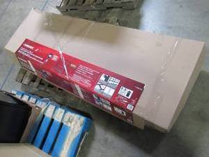 lot 436 image: Husky 77 in. W x 78 in. H x 24 in. D Steel Garage Shelving Unit, ERZ782478W-4 - Missing 1 Shelf