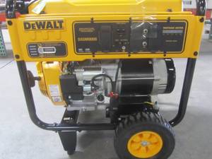 lot 21 image: DeWALT 8,000-Watt Gasoline Powered Electric Start Portable Generator DXGNR8000