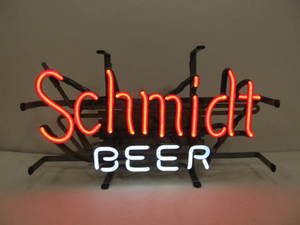 lot 17 image: Working Vintage SCHMIDT BEER Neon Advertising Beer Sign