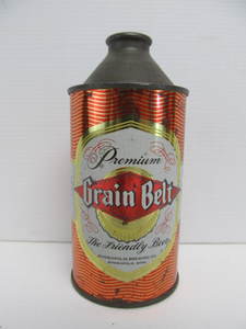 lot 38 image: Nice Old Vintage GRAIN BELT Premium Cone Top Beer Can
