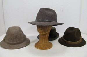 Nice Lot of 4 Quality Vintage Mens Fedora Hats