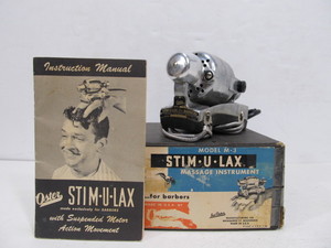 Vintage OSTER STIM-U-LAX Massage Instrument for Barbers