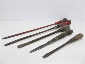 Group of Large Primitive Antique Screwdrivers