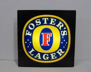 Working FOSTERS Lager Lighter Beer Sign