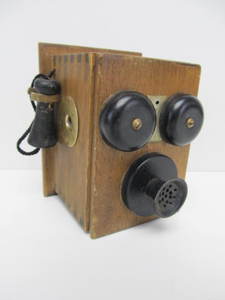 Vintage Hand Crank Wall Telephone Pencil Sharpener