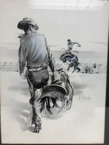 lot 1 image: Les Kouba Original Artwork for Schmidt Beer Advertising - The Beer That Grew With The Great Northwest