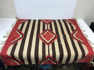 Vintage Hand Woven Navajo Smaller Wool Rug