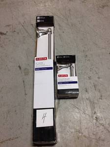 Delta 24 in Towel Bar and Toilet Paper Holder Set not used