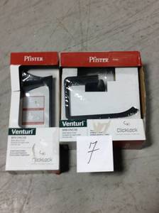 Pfister BPH-VNC0B Venturi Toilet Paper Holder AND Venturi Towel Ring in Matte Black not used