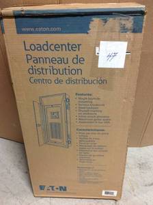 Eaton 100-Amp 30-SpaceCircuit BR Type 3-Phase Convertible Load Center not used