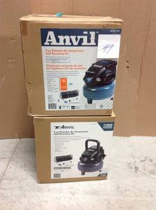 Set of 2 ANVIL 2G Pancake Air Compressors Open boxes customer returns in working condition&nbsp