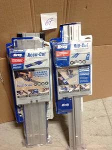 LOt of open pkgs Kreg 48 in. Accu-Cut Aluminum Circular Saw Track missing parts