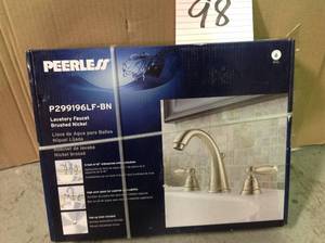 Claymore 8 in. Widespread 2-Handle Bathroom Faucet in Brushed Nickel not used