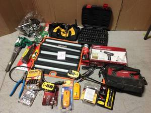 HUGE MIX LOT OF HUSKY TOOLS AND MISC. original costumer returns various conditions