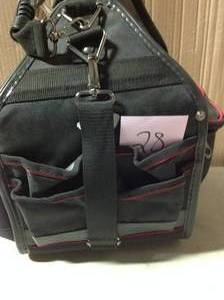HUSKY 10 in. Electrician Tool Bag with Removable Tool Wall