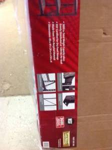 HUSKY 65 in. W x 54 in. H x 24 in. D 3-Shelf Welded Steel Garage Storage Shelving Unit with Wire Deck in Black costumer returns