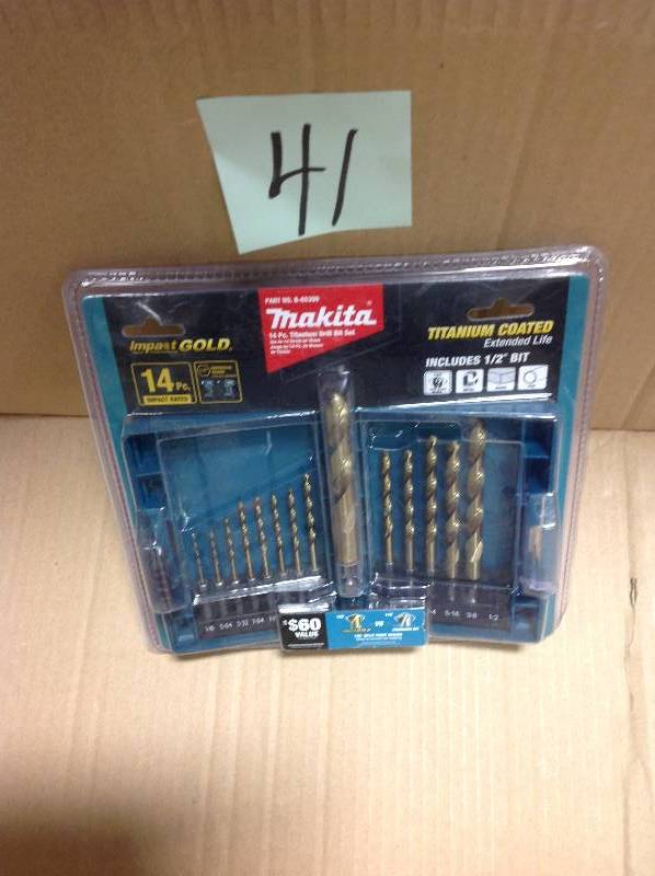 Makita titanium deals drill bit set